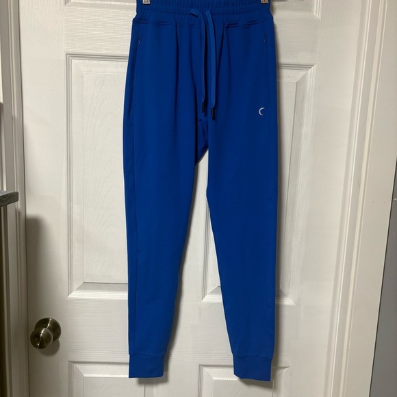 Zyia - Blue Confluence Zipper Joggers - Picture 2 of 14